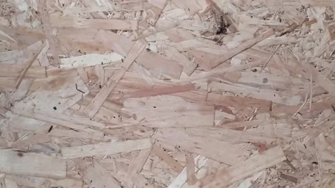 Chip sheet for wall cladding at home. OSB in construction. Construction Mater Video stock 147506868