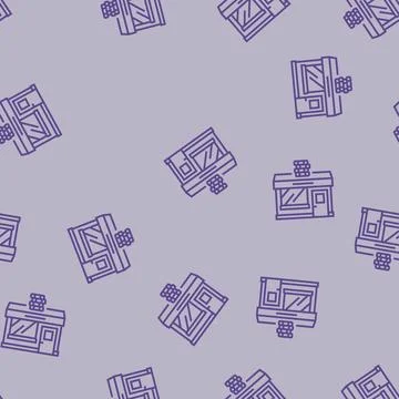 Chip shop line seamless pattern 스톡 일러스트