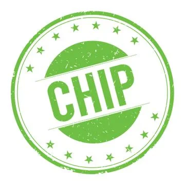 CHIP stamp sign Stock Illustration
