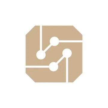 Chip technology icon vector illustration. Illustrazione stock