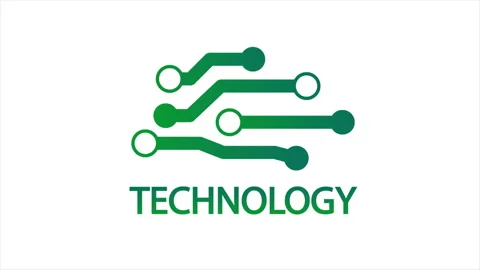 Chip technology logo Stock Footage 154008067