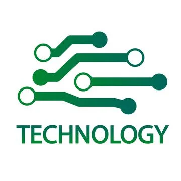 Chip technology logo Stock Illustration