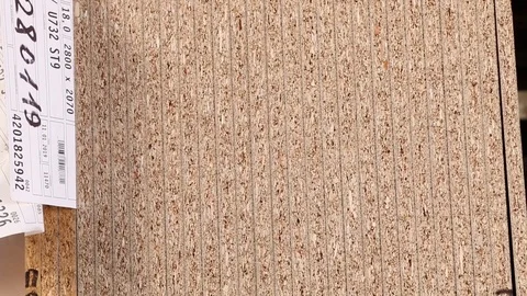 Chipboard in racks Video stock 108166647