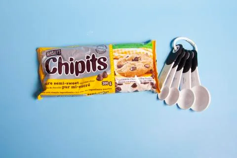 Chipits with measuring spoons Stock Photos