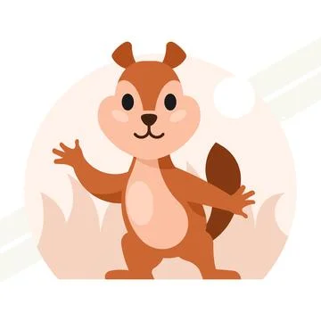 Chipmunk-vector Illustrazione stock