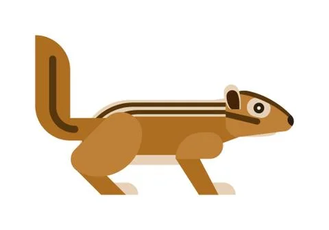 Chipmunk vector illustration Illustrazione stock