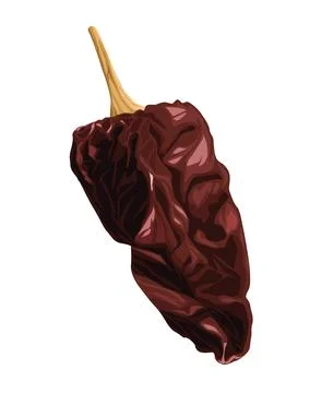 Chipotle chilli hot vegetable Stock Illustration