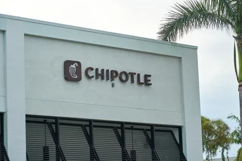 Chipotle restaurant logo. Stock Photos