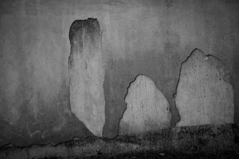 Chipped Cement Ghosts Stock Photos