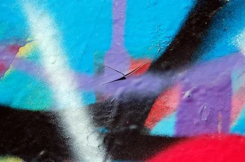Chipped paint graffiti Stock Photos