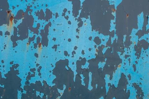 Chipped paint on iron surface, texture background Stock Photos