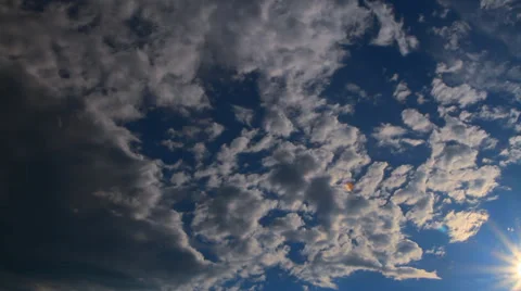 Chipped thundercloud Stock Footage 28382395