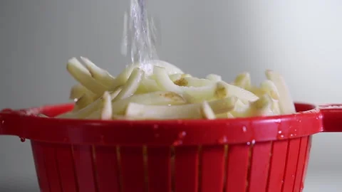 Chipping potatoes 3 Stock Footage 280121098