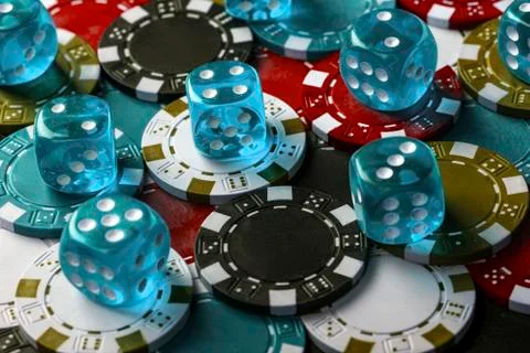 Chips and dice Stock Photos