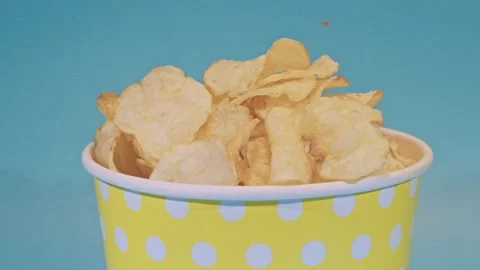 Chips and Fun Stock Footage 198401223