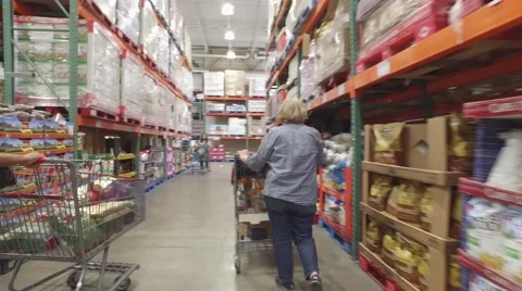 Chips and sodas at Costco Stock Footage