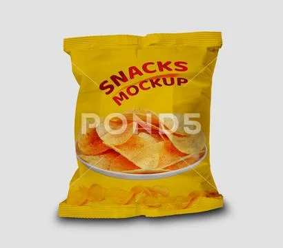 Chips BAG Creative Mockup PSD Template Template PSD