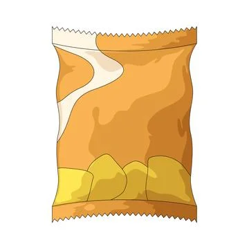 Chips bag illustration Stock Illustration