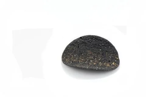 Chips black on white background. Stock Photos