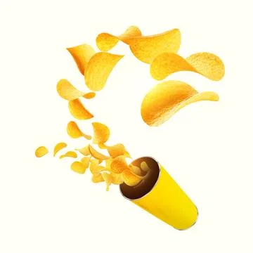 Chips-blast Stock Illustration