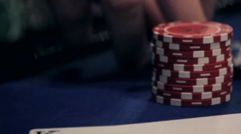 Chips in casino Stock Footage 43745226