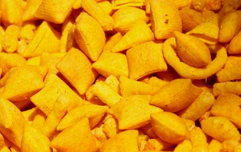 Chips of different shapes Stockfoto's