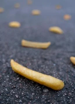 Chips Dropped In The Street Stock Photos