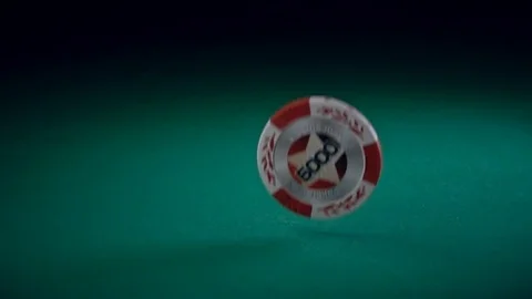 Chips Fall on the Playing Table Stock-Footage 70677218