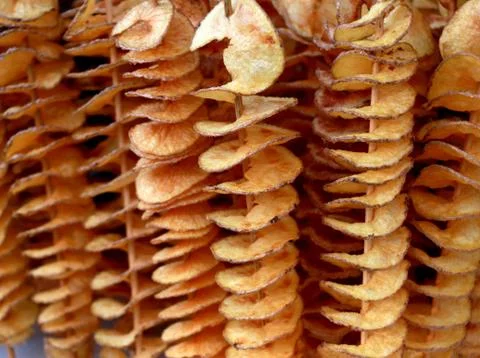 Chips as helix Stock Photos