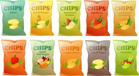 Chips Stock Illustration