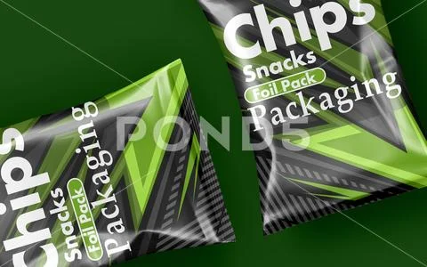 Chips Packaging Mockup - 400 PSD Template