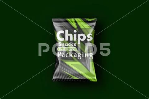 Chips Packaging Mockup - 405 PSD Template