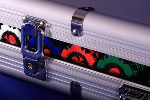 Chips for the poker. Stock Photos