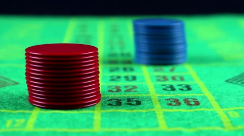 Chips roulette focus Stock-Footage 42768746
