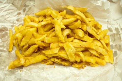 Chips served in paper 写真素材