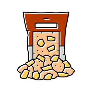 Chips smoker color icon vector illustration Stock Illustration