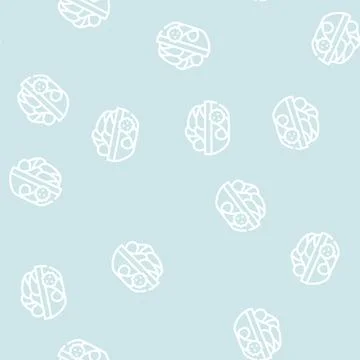 Chips snack allergy line vector seamless pattern Stockillustratie