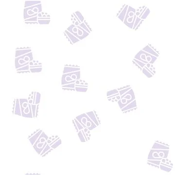 Chips snack glyph vector seamless pattern Stock Illustration