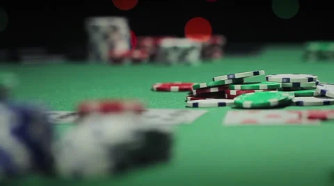 Chips Thrown in Poker Pot Slow Motion 스톡 동영상 61948573