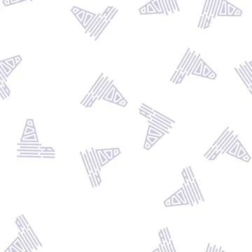 Chips for training glyph vector seamless pattern Stock Illustration