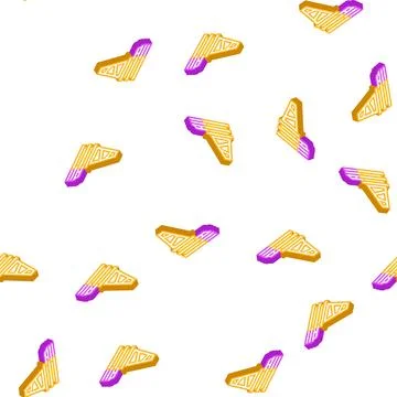 Chips for training isometric icon seamless pattern Stock Illustration