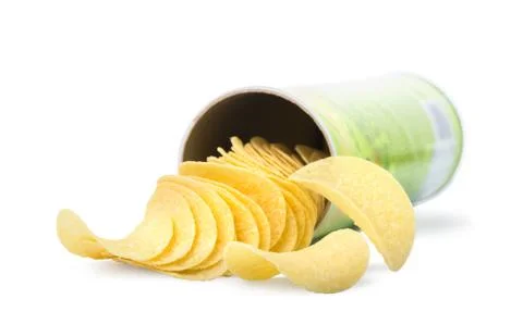 Chips in tube Stock Photos