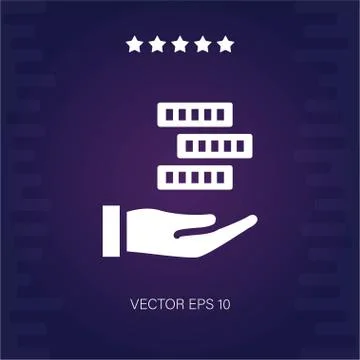 Chips vector icon Stock Illustration