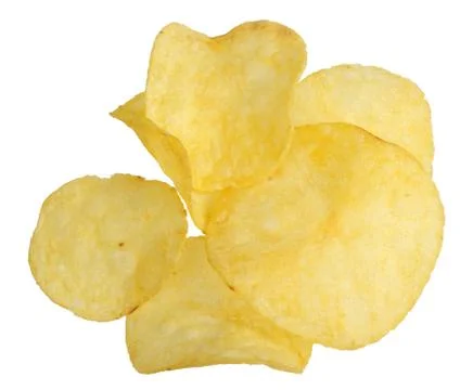 Chips on a white background Stock Photos