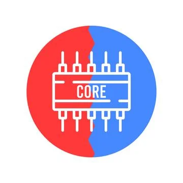 Chipset icon vector Stock Illustration