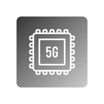 Chipset icon vector Stock Illustration