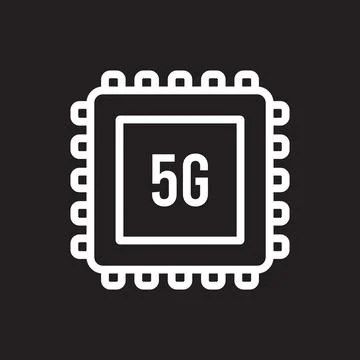 Chipset icon vector Stock Illustration