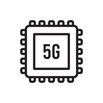 Chipset icon vector Stock Illustration