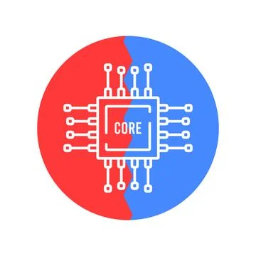 Chipset icon vector Stock Illustration