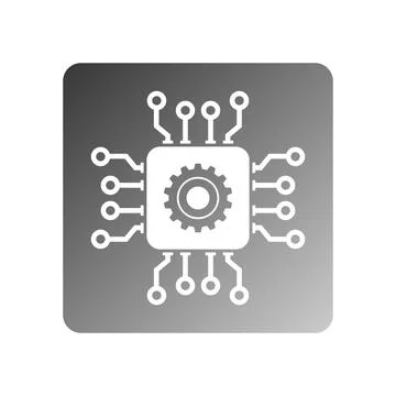 Chipset icon vector Stock Illustration